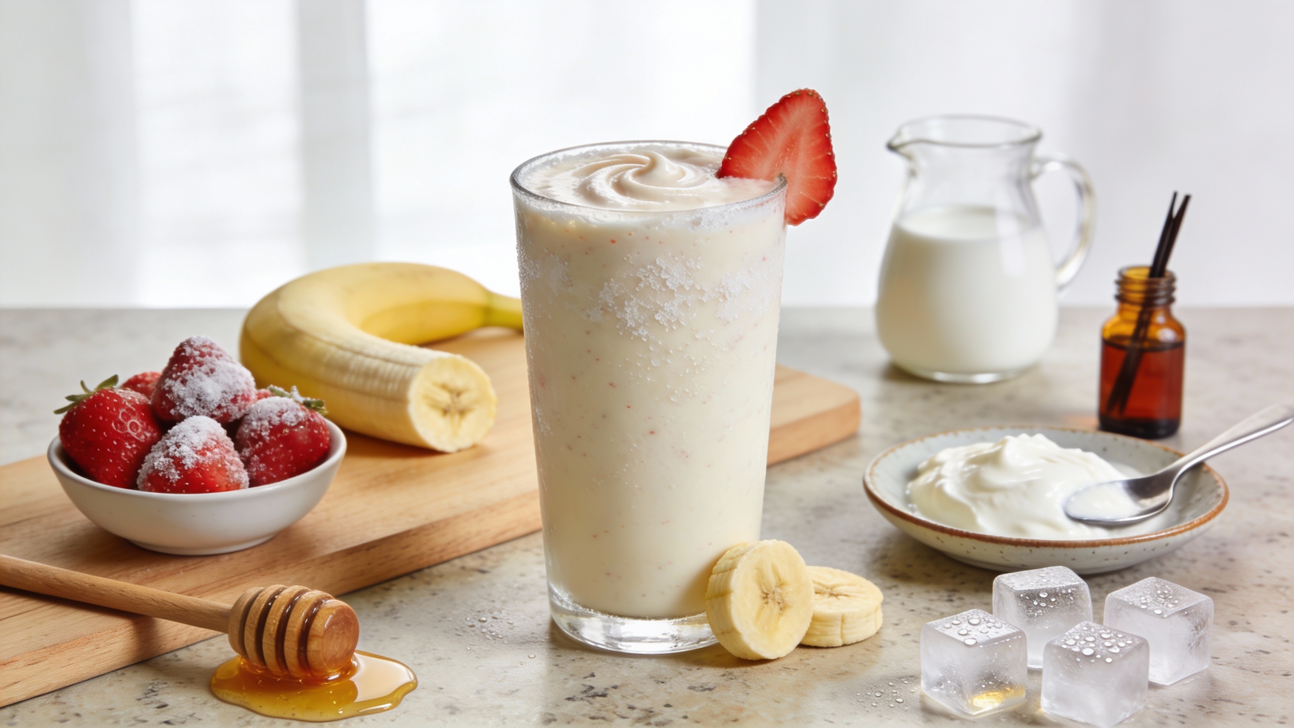 Classic Creamy Strawberry Banana Smoothie That Never Misses