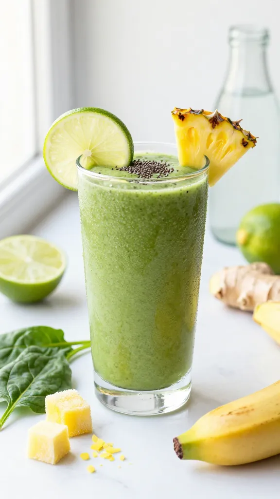The Glow-Up Green: Spinach, Pineapple, And Ginger
