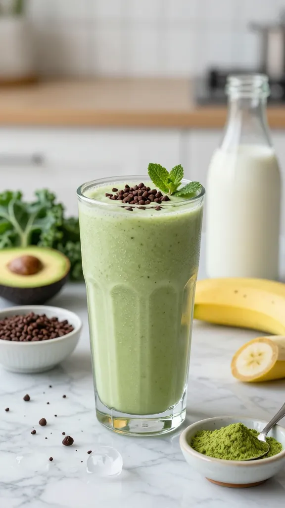 Creamy Matcha Mint Chip (Without The Ice Cream Regret)