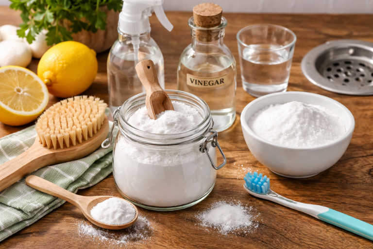 Baking soda in the kitchen essentials