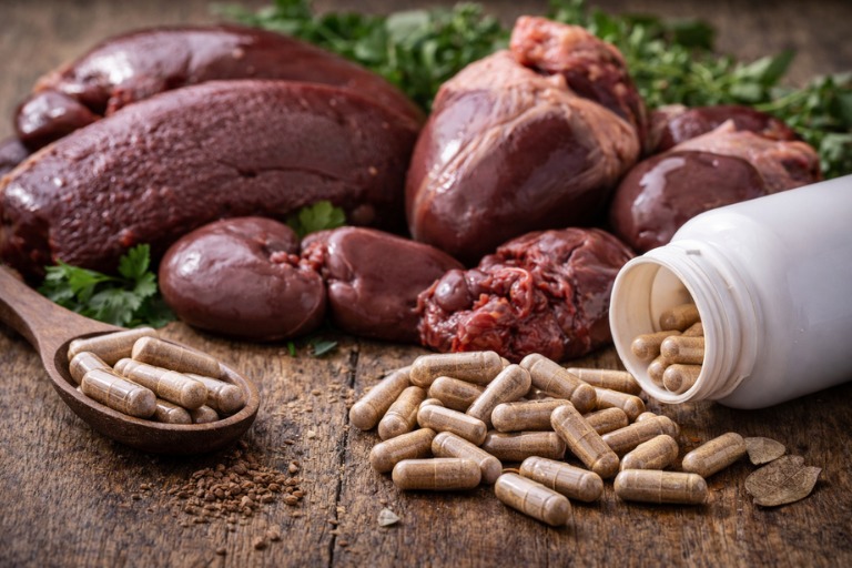 Beef organ supplements and fresh organs