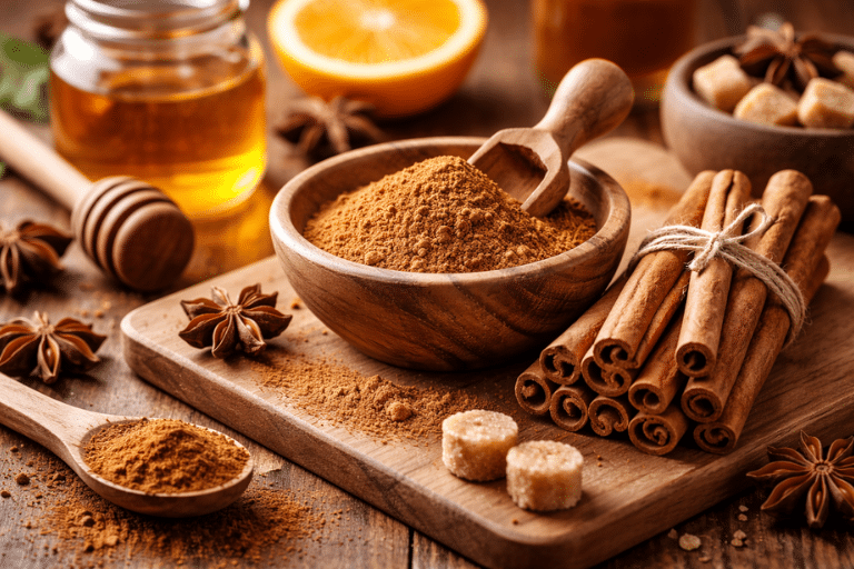 Cinnamon and honey wellness blend