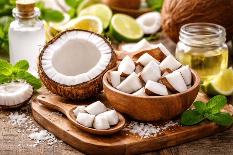 Fresh coconut and tropical delights