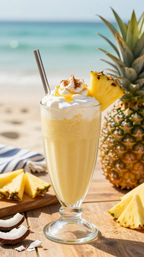 Pineapple Coconut Cream Dream Smoothie That Feels Like A Beach Vacation