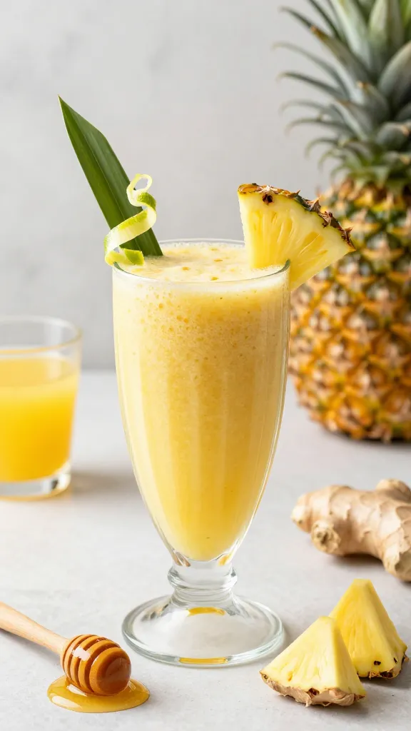 Pineapple Ginger Zing Smoothie That Wakes Up Your Taste Buds