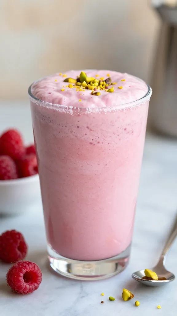 Pink Glow Raspberry Yogurt Smoothie That Feels Like Dessert