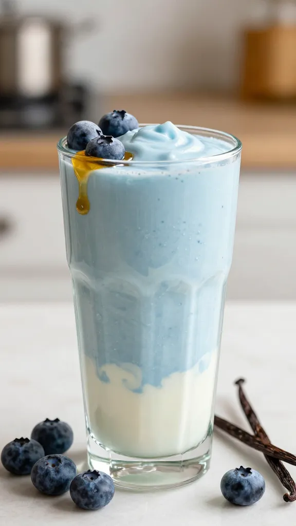 Silk-Smooth Blueberry Yogurt Shake That Needs Just 5 Minutes