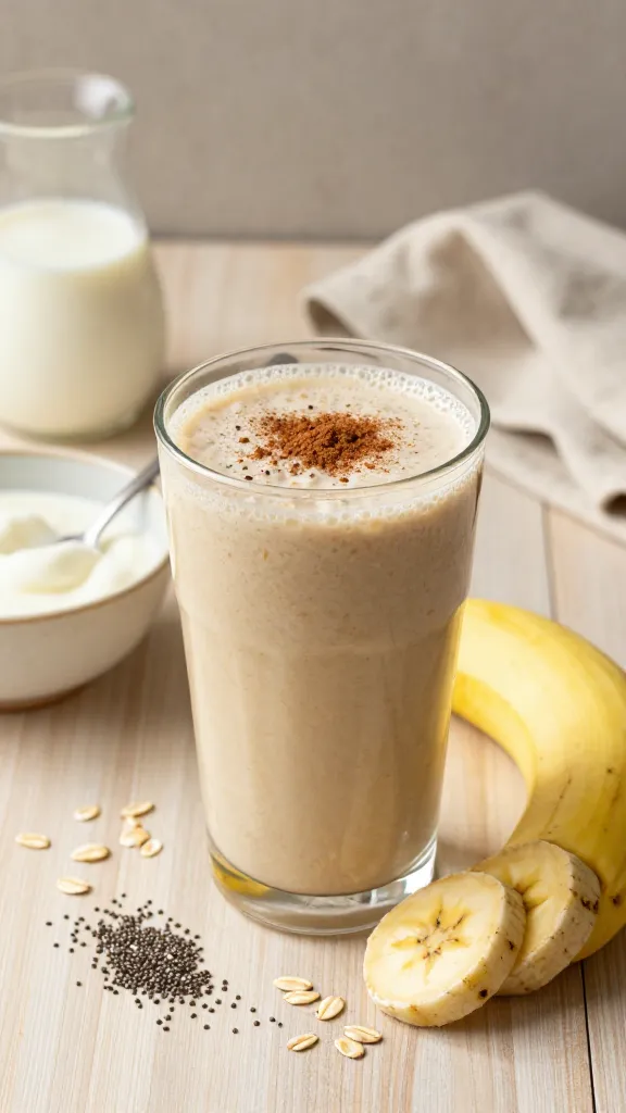 Oatmeal Banana Power Smoothie That Keeps You Full Until Lunch