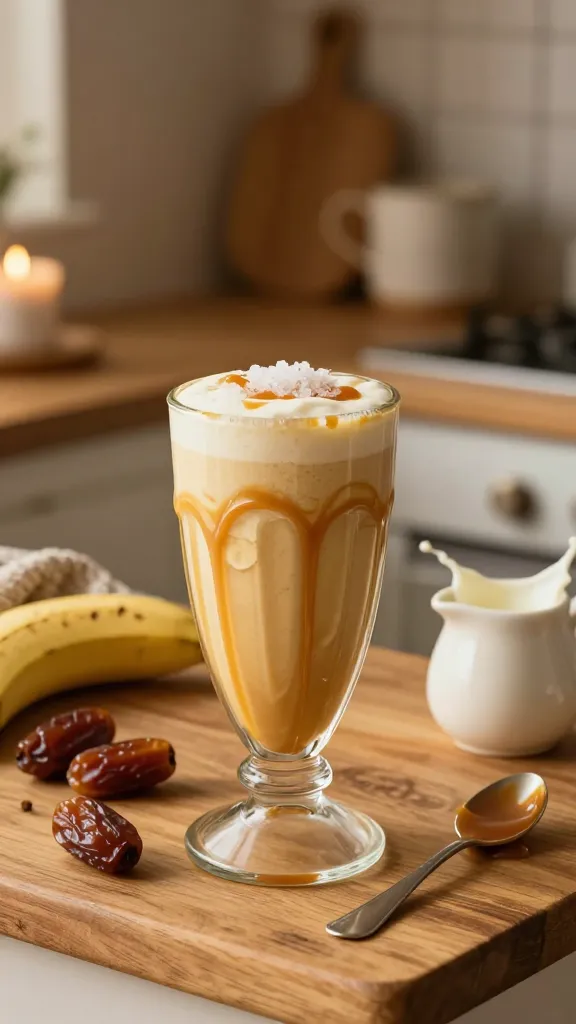 Caramel Banana Sunset Smoothie That Feels Like a Cozy Night In