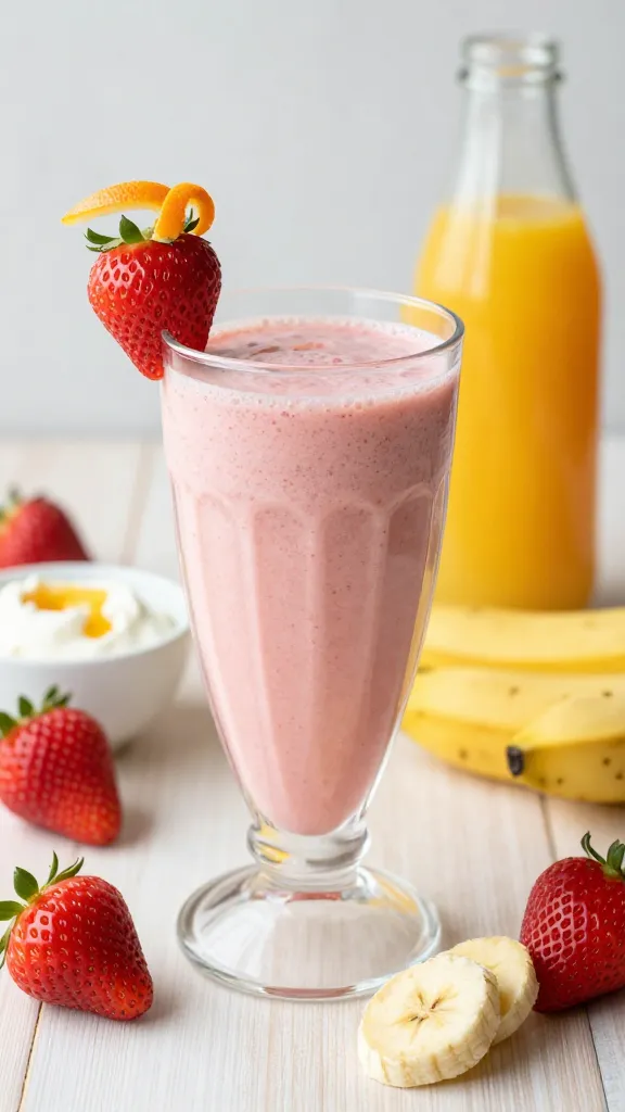 Sunrise Strawberry Banana Bliss That Makes Mornings Feel Like a Beach Vacation