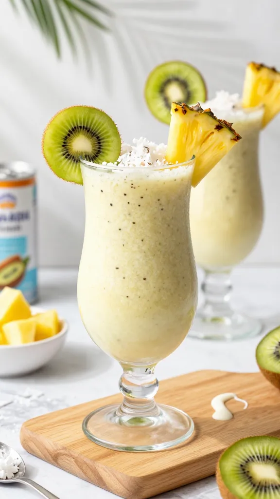 Tropi-Kiwi Piña Colada Smoothie You’ll Dream About