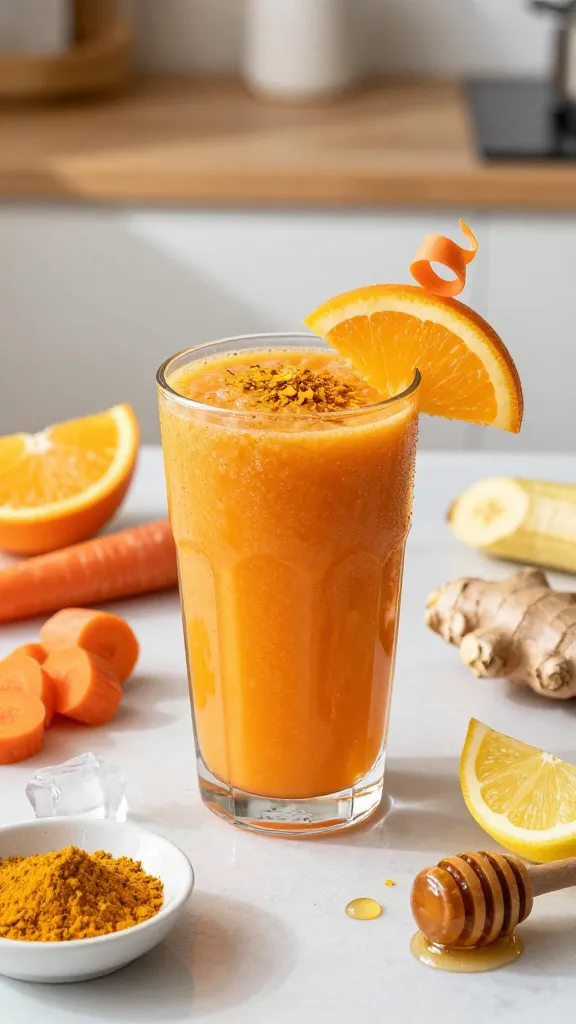 Carrot-Orange Glow-Up With Ginger And Turmeric Magic