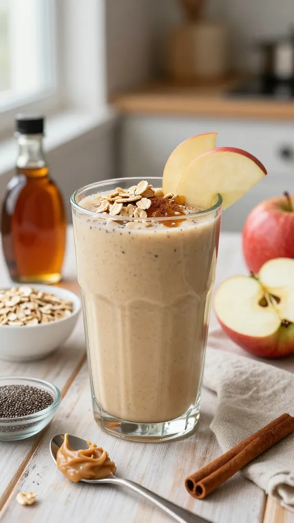 Apple Oatmeal Cookie Smoothie for Breakfast That Actually Satisfies