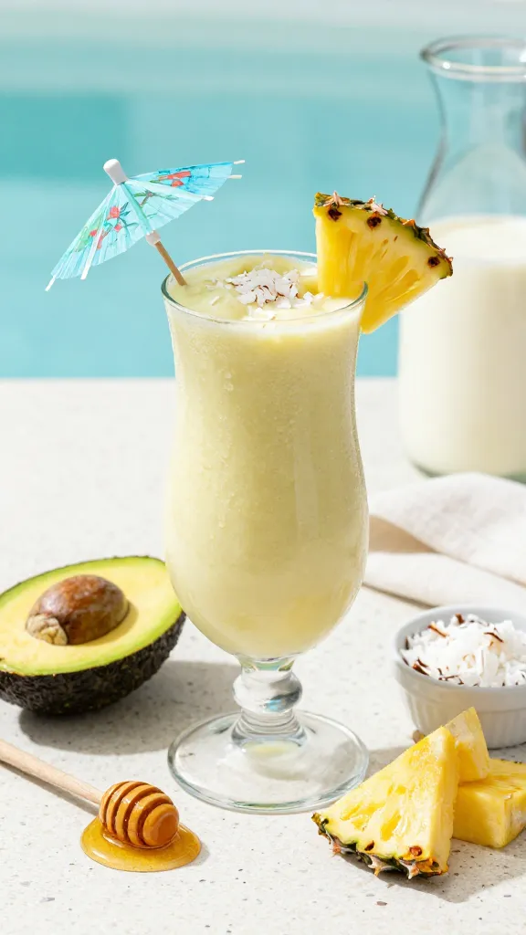 Pineapple-Coconut Avocado Piña Colada